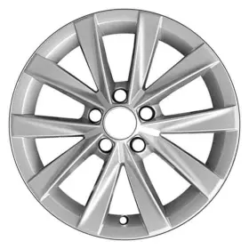 Alywa069u20 Cci For Volkswagen Golf 17 Alloy Factory Wheel 5 V-spoke Bright Sparkle Silver 17x7
