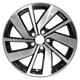 Alywb030u45 Cci For Volkswagen Jetta 19-21 Alloy Factory Wheel 10-spoke Black 18x7.5