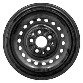 Stlch065u45 Cci For Dodge Caravan 86-93 18-hole Black 14x5.5 Steel Factory Wheel Remanufactured
