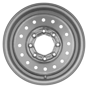 Stlgo086u20 Cci For Chevy Silverado 1500 06-10 Steel Factory Wheel 16-hole Silver 16x6.5
