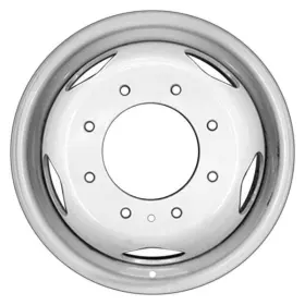 Stlgq085u20 Cci For Chevy Silverado 3500 Hd 11-17 Steel Factory Wheel 5-slot Silver 17x6.5