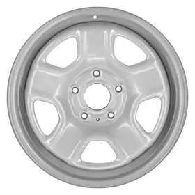 Stlje081u20 Cci For Jeep Patriot 07-17 5-spoke Silver 16x6.5 Steel Factory Wheel Remanufactured