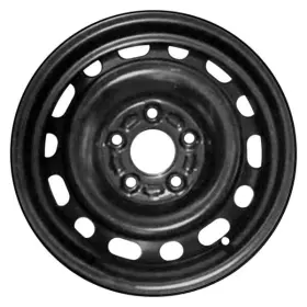 Stlmc085u45 Cci 14-hole Black 15x6 Steel Factory Wheel Remanufactured