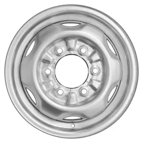 Stlni087u20 Cci 6-slot Silver 14x5 Steel Factory Wheel Remanufactured