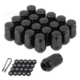 Acorn12x1.5 Chnewauto Cwlm009gm M12x1.5 Lug Nuts Black M12-1.50 19mm 3/4 Inch 20