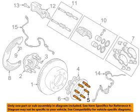 6509853aa Chrysler Oem 13-19 2500 Brake Components-extension Stud