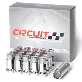 Cp50rc1215ch-20 Circuit Performance Forged Steel Extended Hex Lug Nut For 12x1.5 Chrome
