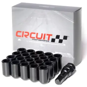 Cptun1215bk-20 Circuit Performance Tuner Key Acorn Lug Nuts Black 12x1.5 Forged Steel 20pc Tool