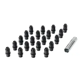 67k542blk Cj Classics 20-piece Black Extended Bulge Acorn Lug Nut Set Mustang 1965-1973/1979-2014