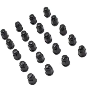 56k548blk Coyote Accessories 20-pack Black Cone Seat Acorn Bulge Lug Wheel