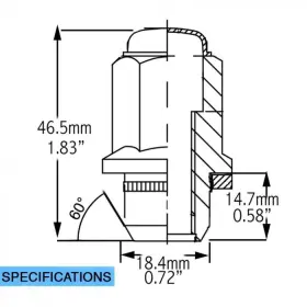 58kx45l Coyote - Archived Oe Lug Fctry Lg M12 1 5 Lng 13 16