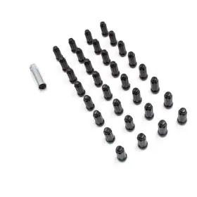 63k848blk Coyote Premium Wheel Accessories Install Kit - Truck Spline 1.90 Long M14 1.5 8 Lug Blk Lugs Only