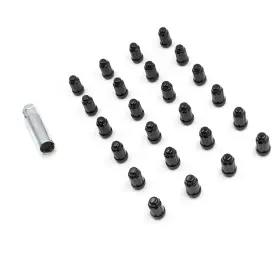 64k645blk Coyote Premium Wheel Accessories Install Kit - Car Spline 12mm 1.5 6 Lug Blk Lugs Only