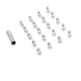 67k545 Coyote Premium Wheel Accessories Install Kit - Et Car Spline M12 1.5 5 Lug Lugs Only