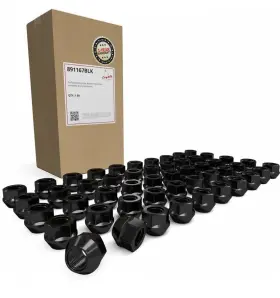 891167blk Coyote Premium Wheel Accessories 100 Lug Nuts - Ram Gmc Chevy