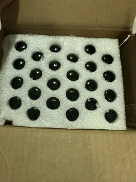 A181 Coyote Vlookup 24 Black Lug Nuts 1.9 Inch Long Bulge Acorn 3/4 Hex Ford Super Duty F250 F350 D1