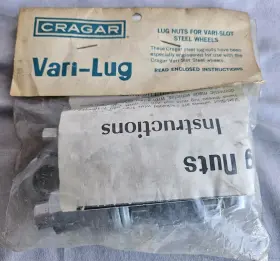 27252-5 Cragar Vari-slot Steel Wheels Vari-lug 1.25rh 1.50rh New Old Stock