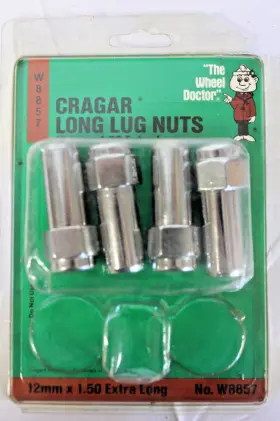 W8857 Cragar 4 Pc Inch The Wheel Doctor Long Lug Nuts 12mm X 1.50 Extra
