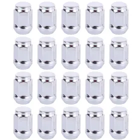 12283239 Csdex 20pcs Thread M12x1.5 Chrome Bulge Acorn Type Lug Nuts For 2013-2014 Acura Ilx