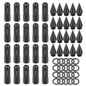 12283255 Csdex 20pc 12x1.5 Tuner Spike Lug Nuts For 2002-2006 Acura Rsx And 1973-2013 Honda Civic