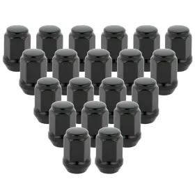 12283258 Csdex 20pcs Black Finish 9/16-18 Wheel Lug Nuts For 1961-1974 Chevrolet K20 Pickup