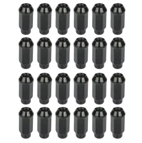 12283259 Csdex 24pcs Black Thread Size M14x2 Lug Nuts For 1997-2014 Ford Expedition& F-150