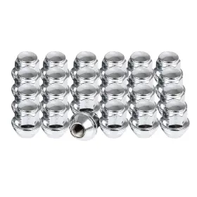12391956 Csdex 20pc 12x1.5 Closed End Bulge Acorn Lug Nuts 1.26 Inch Tall For Ford Ecosport And Focus