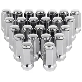 12391963 Csdex 24 Pcs Chrome Lug Nuts M14x1.5 1.9 Inch Tall For Nissan Armada And Buick Enclave