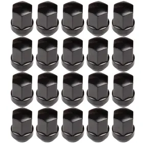 12391980 Csdex 20 Pcs 9/16-18 Black Drive Close End Lug Nuts For 2007-2009 Chrysler Aspen