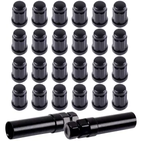 12391990 Csdex 24 Pcs 6 Spline Length 1.37ftft Wheel Lug Nuts 12mmx1.5 2 Keys For Toyota 4runner
