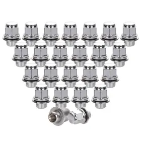 10921820 Cssunny 24pcs 1.45 Inch Tall 12 1.5mm Chrome Wheel Lug Nuts For Toyota 4runner Tacoma