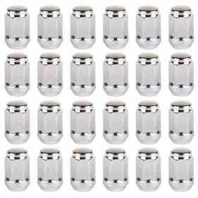 11371095 Cssunny 24pcs 1.38 Inch Tall Chrome 7/16-20 Lug Nuts For Chevrolet Blazer Gmc Jimmy