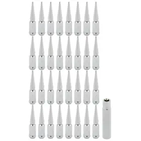 11371119 Cssunny 32pcs Chrome 4.5 Inch Tall 9/16-18 Spike Lug Nuts 1 Key For 2005-2011 Dodge Dakota