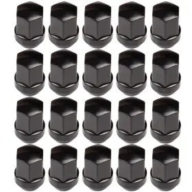 11371129 Cssunny 20 Black 1.5 Inch Tall 9/16-38 Drive Close End Lug Nuts For 2002-2010 Dodge Ram 1500