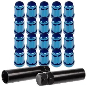 11371131 Cssunny 20pcs Blue 1.38 Inch Tall 12mm 1.5 Lug Nuts And 2 Keys For 2006-2011 Honda Civic