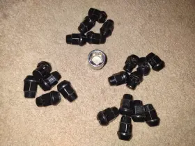 Ac007b Ctm 20x Black 552 -12x1.5 Cone Seat Wheel Lug Nut Lock Combo Set Fit Pontiac