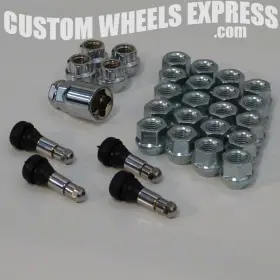 Cwe-6lk-12125-oe Custom Wheels Express 12x1.25 Open Ended 6-lug Install Kit