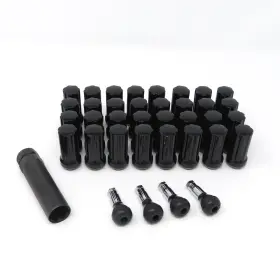 Cwe-8lk-00916-stbk Custom Wheels Express 9/16 Black Spline 8-lug Truck Kit