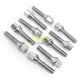 Bt-1215-47-cs-c Customadeonly 10pc Cone Seat Lug Bolts 12x1.5 47mm Shank Length Chrome