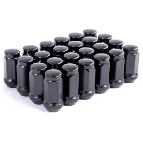 Sn005-24b Dcvamous 24 Pc 14x1.5 Lug Nuts Black 19mm Hex Set Of