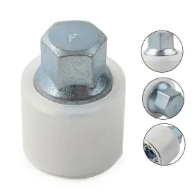 Dictorcoltd 550732567369 1 Pcs New Locking Wheel Nut Key Bolt Letter F For Audi Chrome-molybdenum Steel