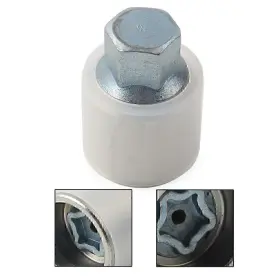 Dictorcoltd 550748665080 1 Pcs New Locking Wheel Nut Key Bolt Letter W For Audi