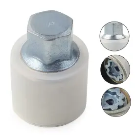 Dictorcoltdusa 550732152800 1 Pcs New Locking Wheel Nut Key Bolt Letter P For Audi Chrome-molybdenum Steel