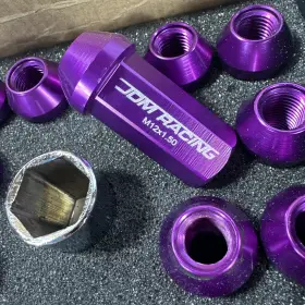 Pt-ztl-9019-15-pp Dna Motoring 20pc Purple Lug Nuts M12x1.50 Extension