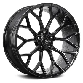 Pista-98554gb Dolce Performance Wheels Pista 19x8.5 35 5x114.3 73.1 Black Rims Set Of 4