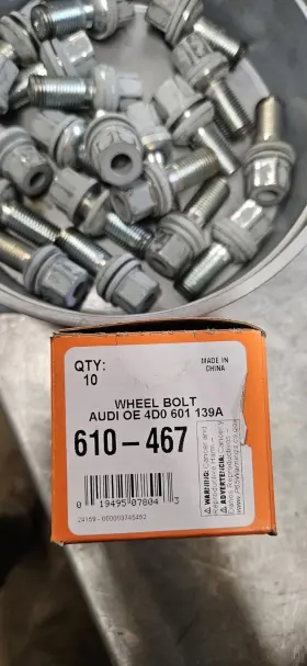 610-467 Dorman 019495078043 Qty 20 Wheel Lug Bolt For Select 01-08 Audi Volkswagen Models