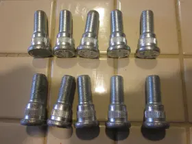 610-103 Dorman 1/2-20 Serrated Wheel Studs - .673 Inch Knurl 1-19/32 Length
