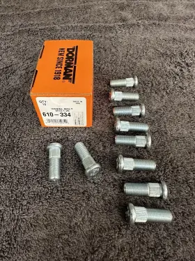 M12-1.25 Dorman 610-334 610 - 334 Serrated Wheel Stud 10 Pieces New Free Shipping