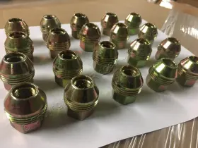 611-178 Dorman 20-pack 13/16 Inch External Hex Lug Nut 1/2 -20 Dual Thread Open End Acorn Gold Zinc
