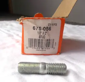 675-056 Dorman New 10 Pc Studs Double Ended 1/2 Inch X 2